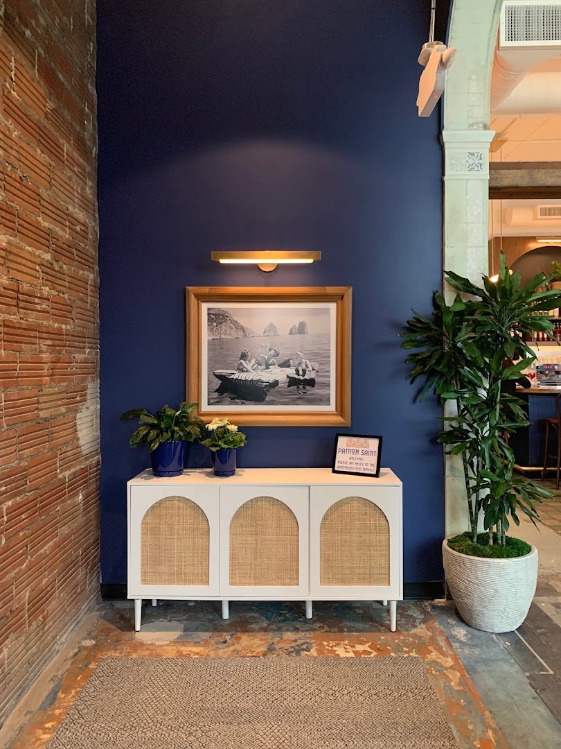 Interior of Patron Saint Cafe + Bar, specialty coffee shop in Cleveland