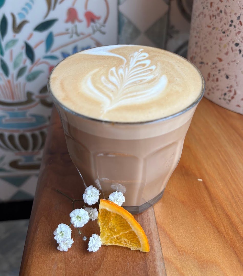 Coffee at Patron Saint Cafe + Bar, specialty coffee shop in Cleveland