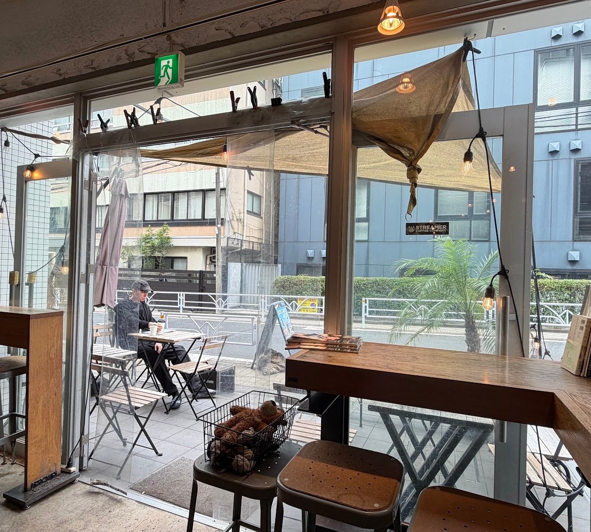 Interior of Streamer Coffee Company Shibuya, specialty coffee shop in Tokyo