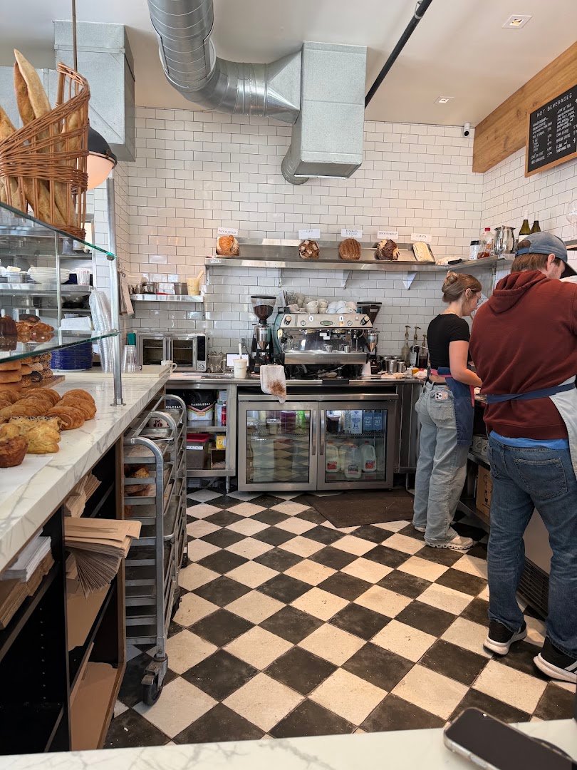 Interior of Bob's Well Bread, specialty coffee shop in Santa Barbara