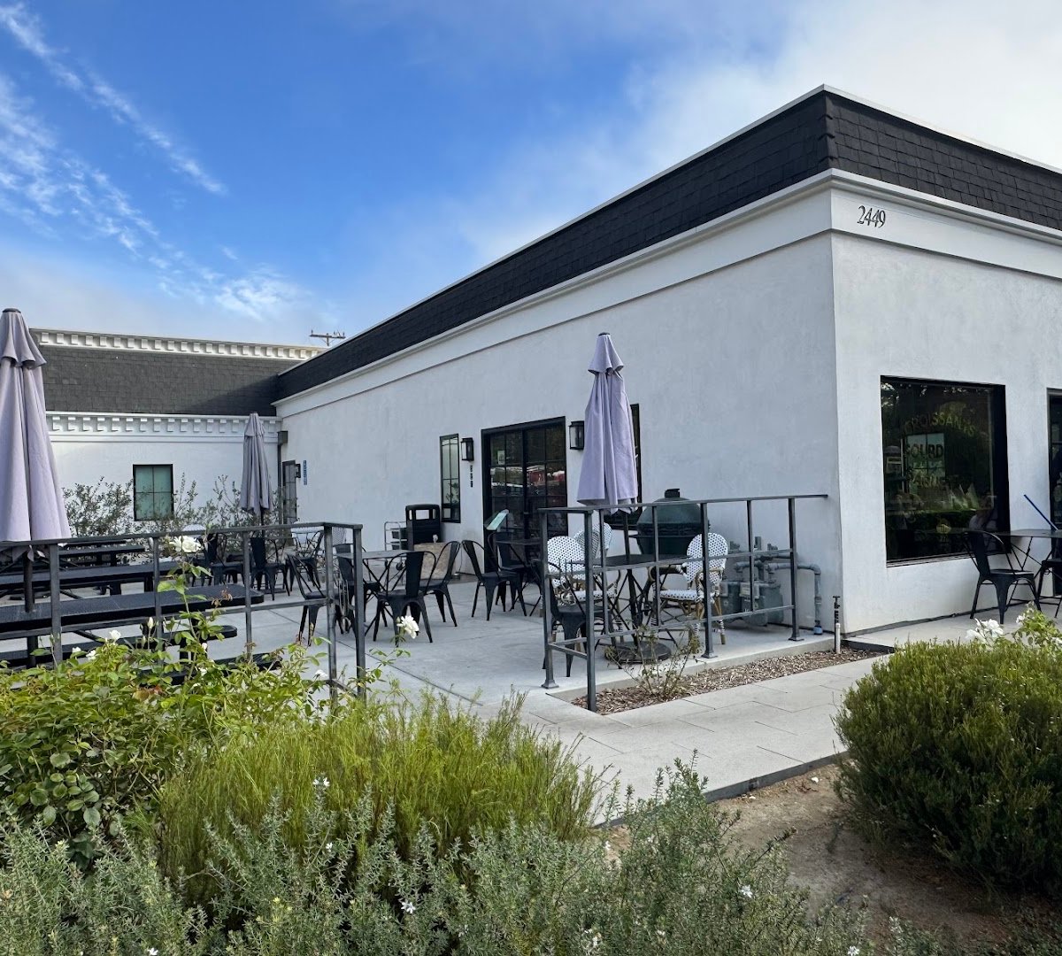 Storefront of Bob's Well Bread, specialty coffee shop in Santa Barbara