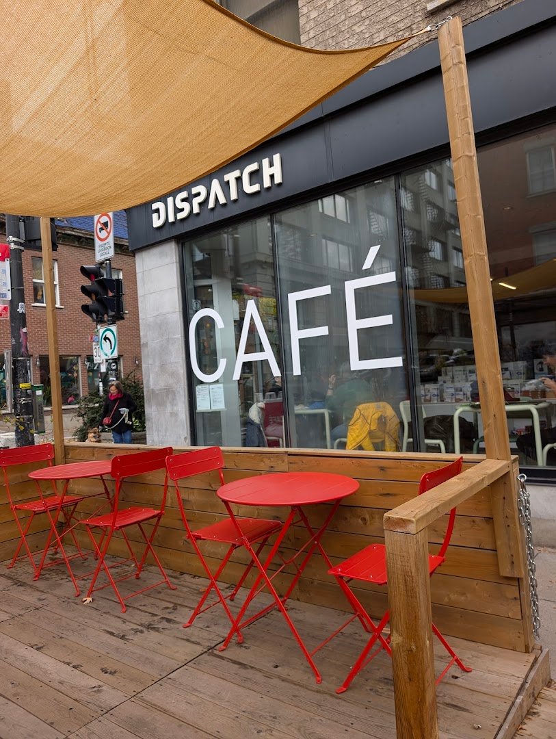 Storefront of Dispatch Coffee, specialty coffee shop in Montreal