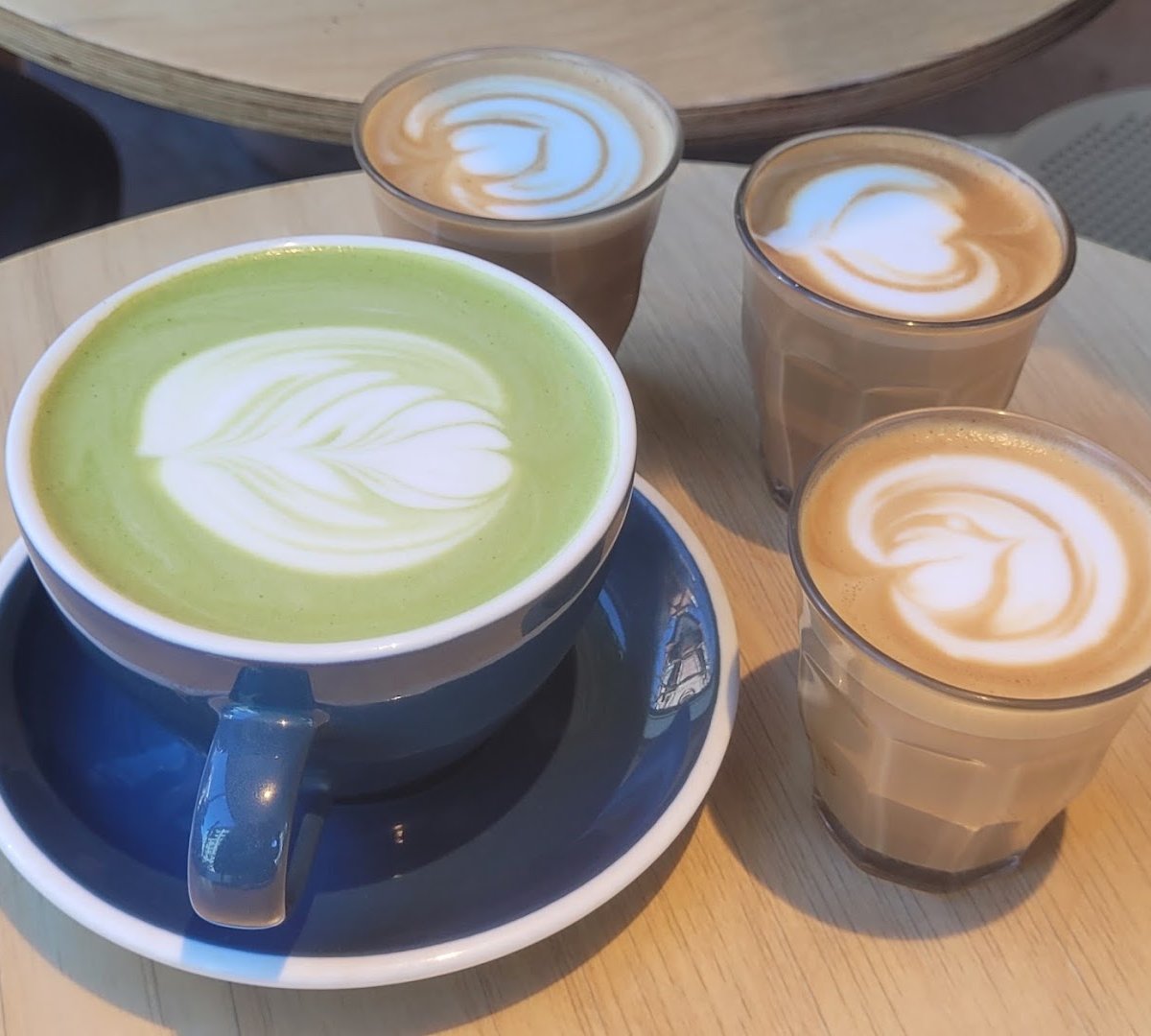 Coffee at Dispatch Coffee, specialty coffee shop in Montreal