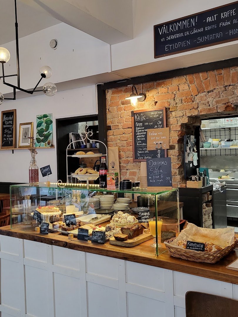 Interior of Leonardos Kafferosteri, specialty coffee shop in Stockholm