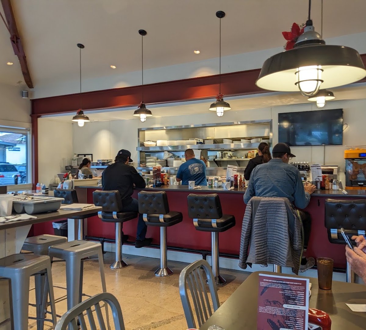 Interior of Cajun Kitchen Cafe, specialty coffee shop in Santa Barbara