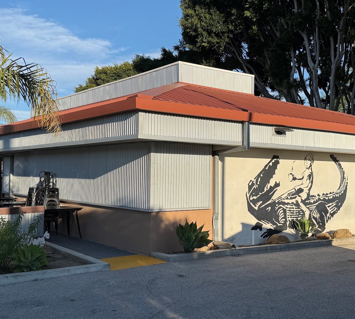 Storefront of Cajun Kitchen Cafe, specialty coffee shop in Santa Barbara