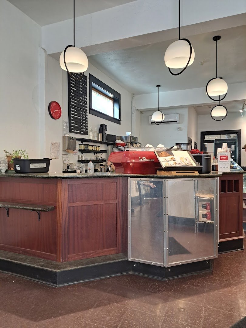 Interior of Gimme! Coffee - MLK St., specialty coffee shop in Ithaca