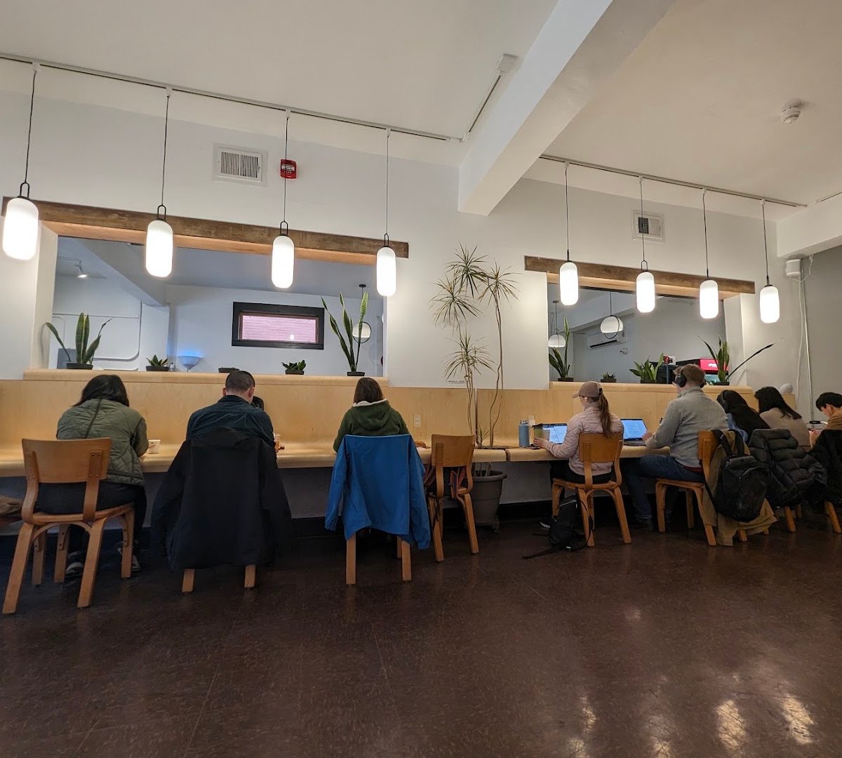 Interior of Gimme! Coffee - MLK St., specialty coffee shop in Ithaca