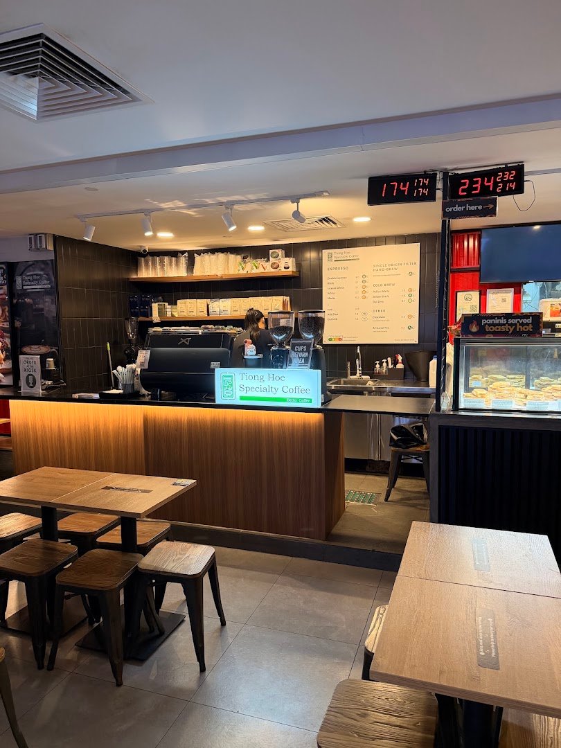 Interior of Tiong Hoe Specialty Coffee (SingPost Centre), specialty coffee shop in Singapore