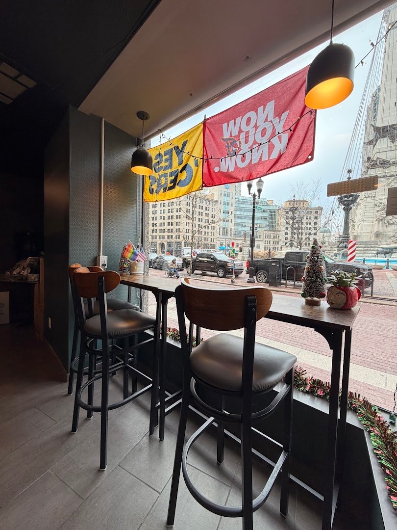 Interior of Command Coffee, specialty coffee shop in Indianapolis