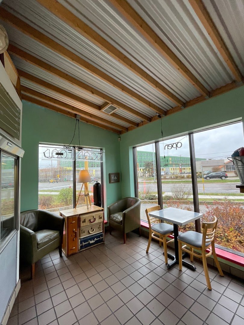 Interior of Cargo Coffee, specialty coffee shop in Madison