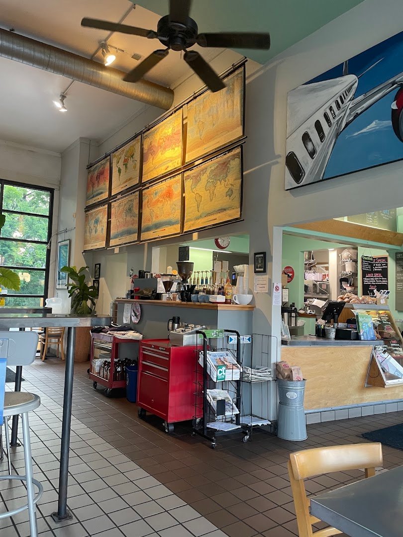 Interior of Cargo Coffee, specialty coffee shop in Madison