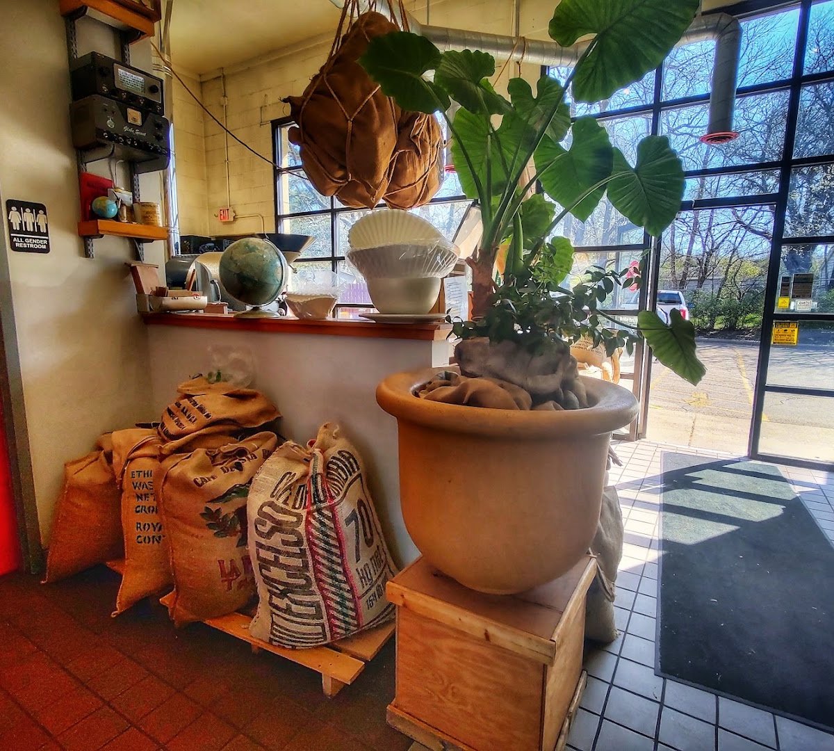 Interior of Cargo Coffee, specialty coffee shop in Madison