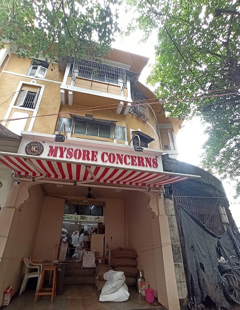 Storefront of Mysore Concerns, specialty coffee shop in Mumbai