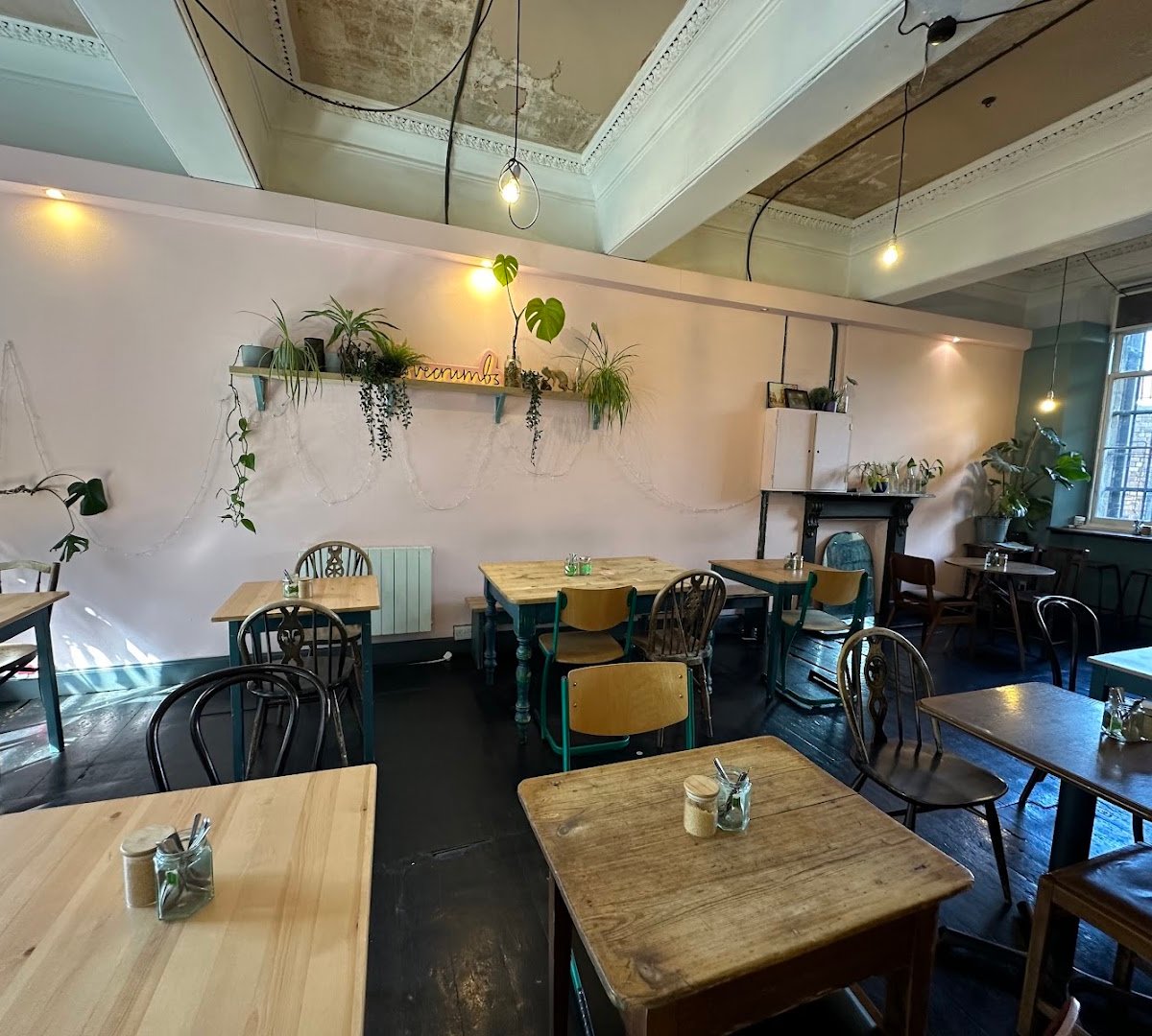 Interior of Lovecrumbs West Port, specialty coffee shop in Edinburgh