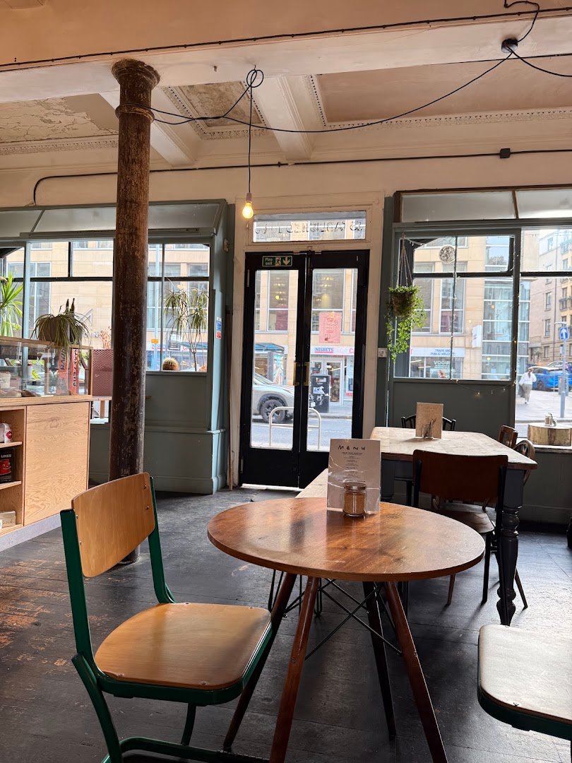 Interior of Lovecrumbs West Port, specialty coffee shop in Edinburgh