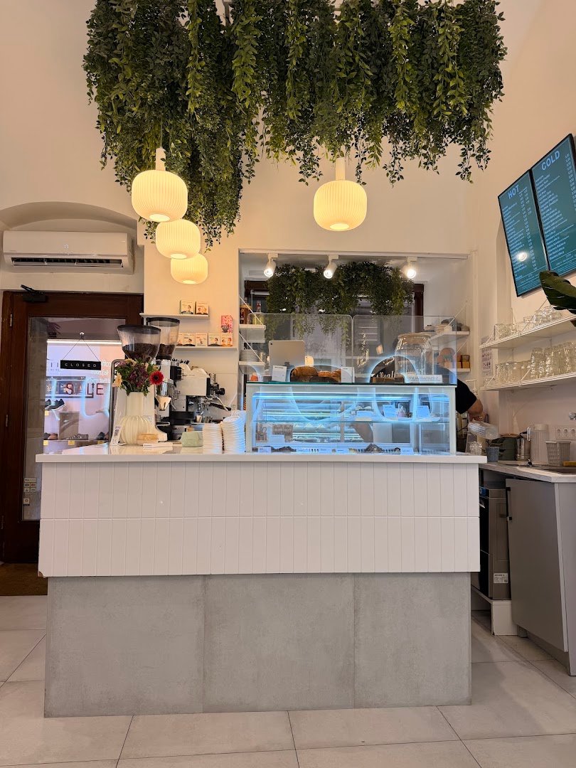 Interior of The Truth Wollzeile, specialty coffee shop in Vienna