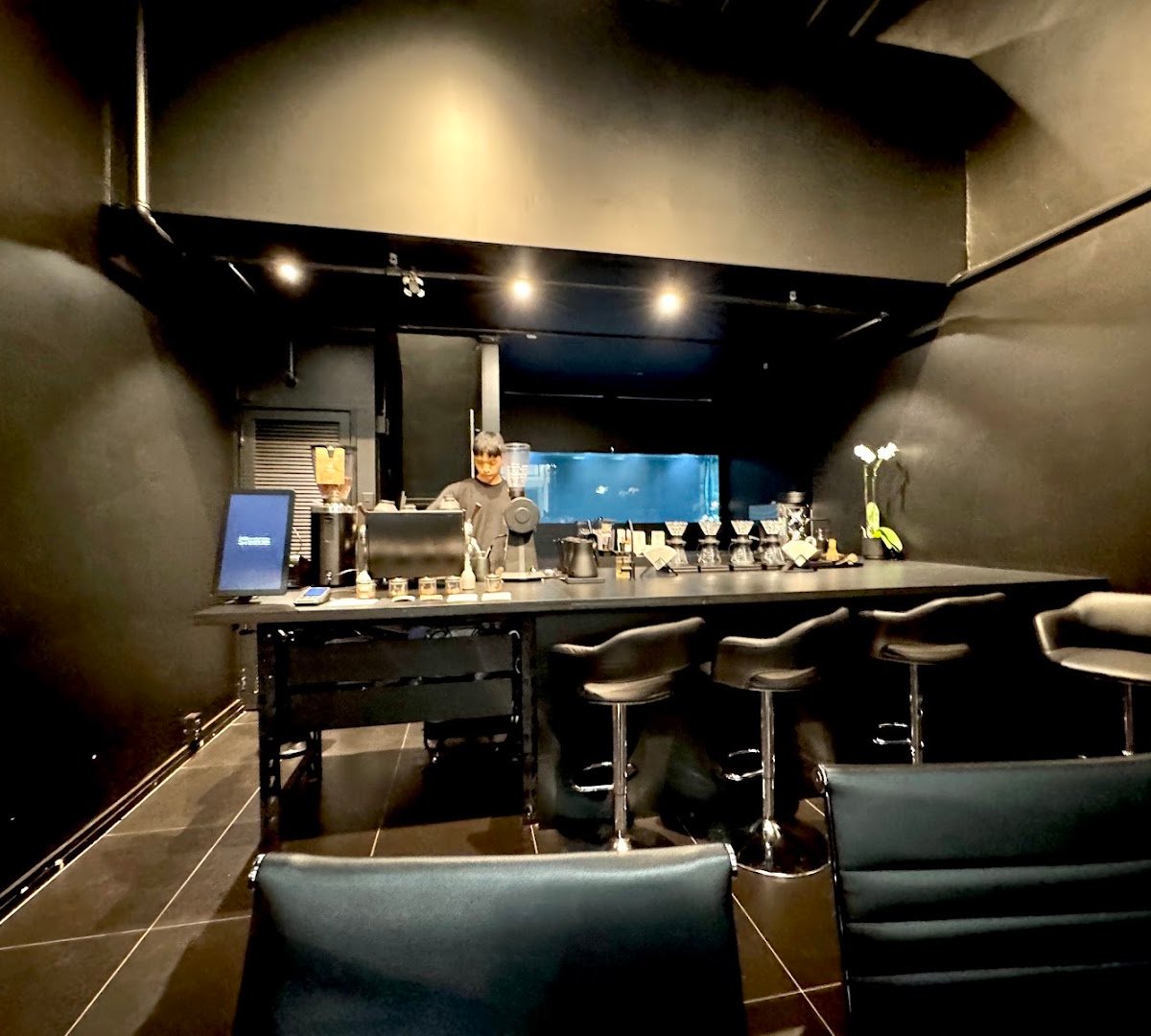 Interior of Slow Koi Manual Kohi Brew Bar, specialty coffee shop in Auckland