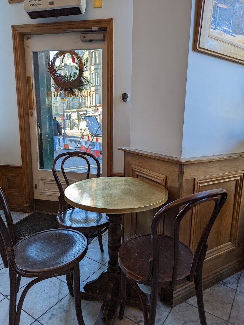 Interior of Blackwood Coffee, specialty coffee shop in Edinburgh