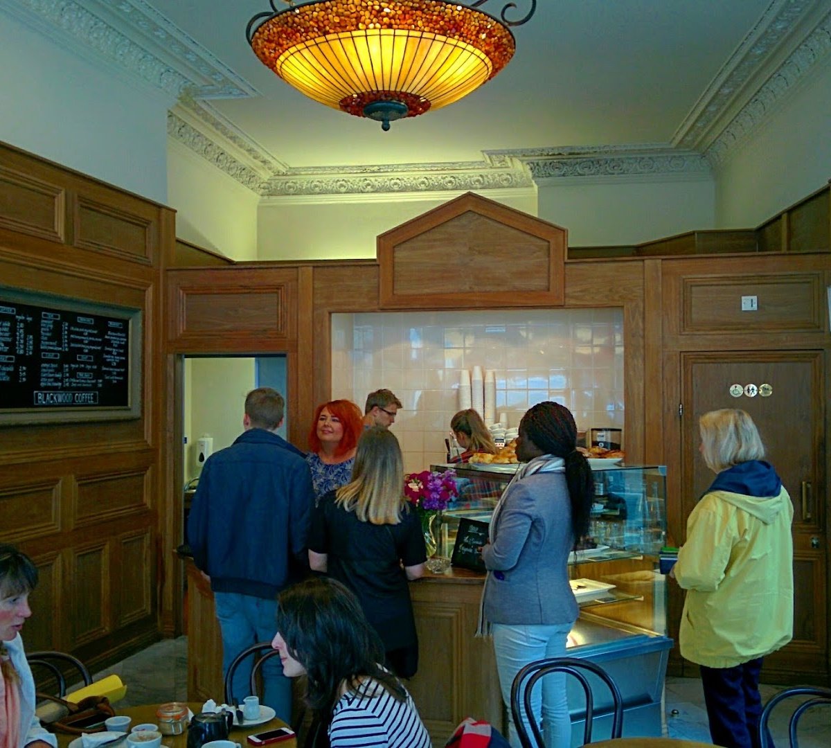 Interior of Blackwood Coffee, specialty coffee shop in Edinburgh