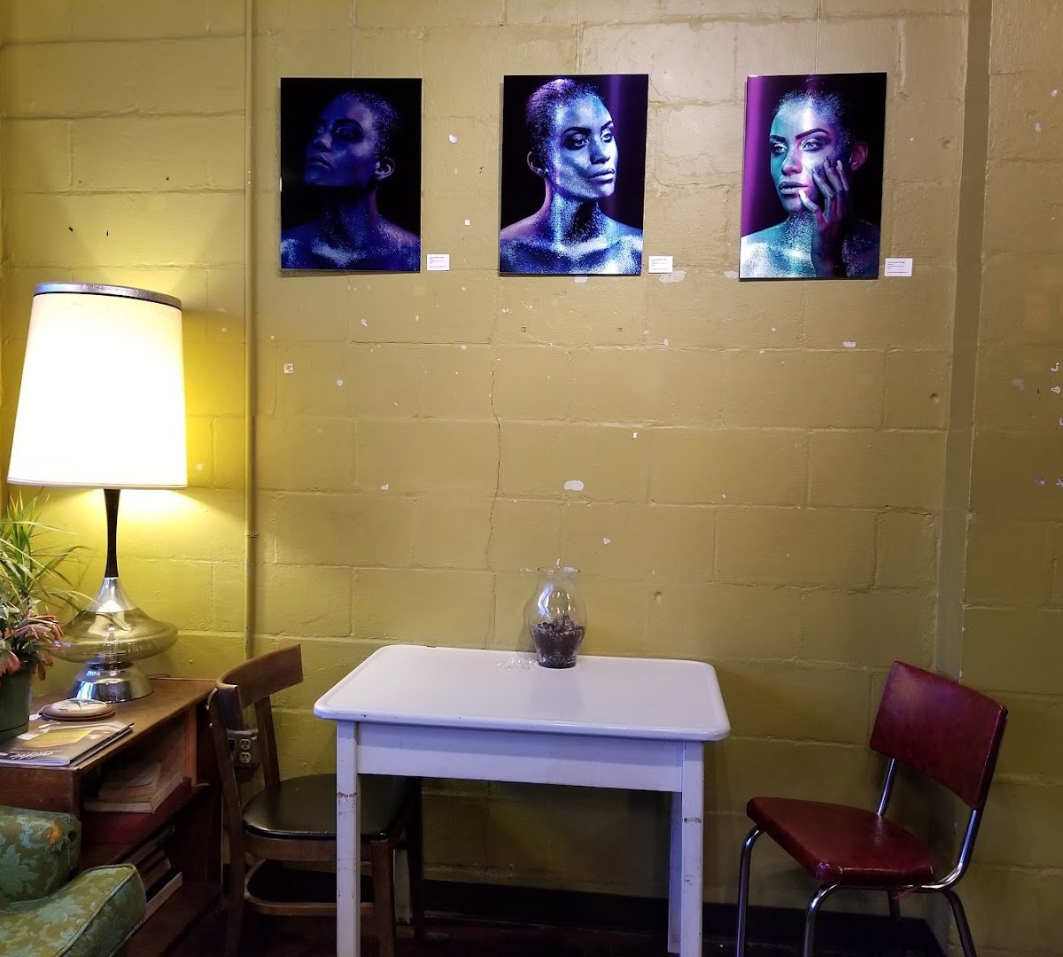 Interior of Sunergos Coffee, specialty coffee shop in Louisville