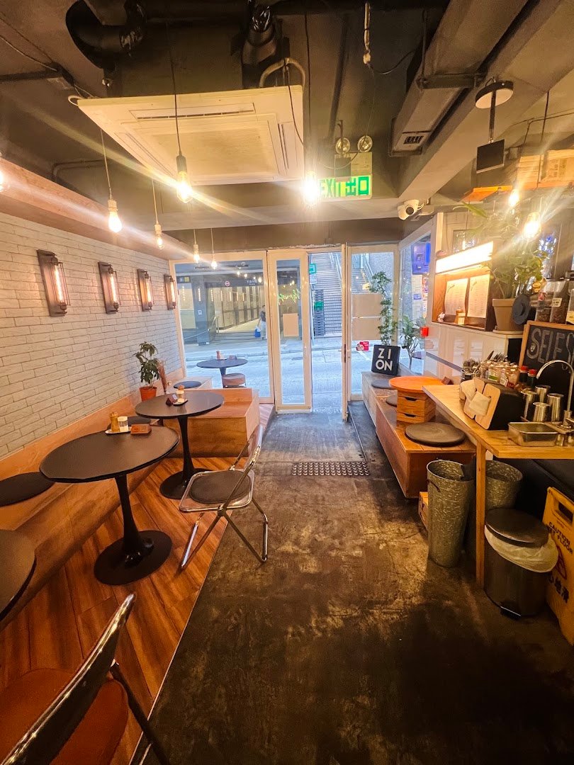 Interior of Coffee by Zion, specialty coffee shop in Hong Kong