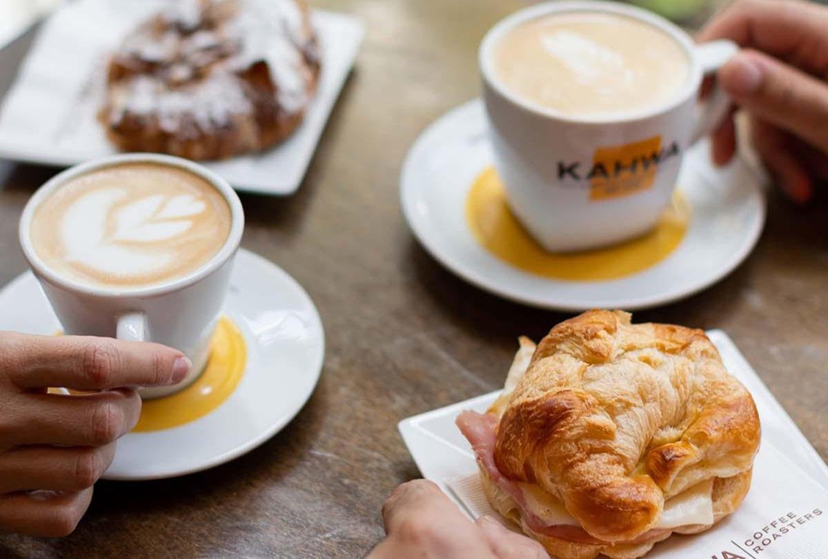 Coffee at Kahwa Coffee, specialty coffee shop in Tampa-St. Petersburg