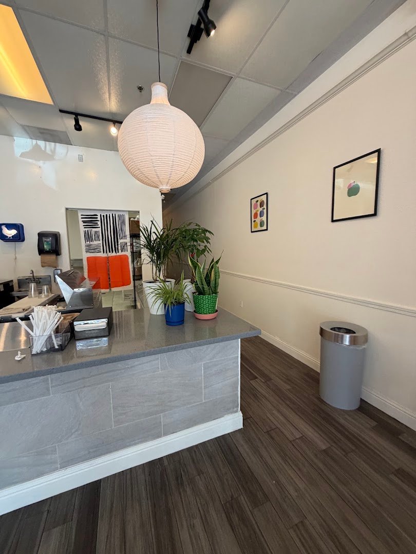 Interior of Caffeine Society, specialty coffee shop in Sacramento