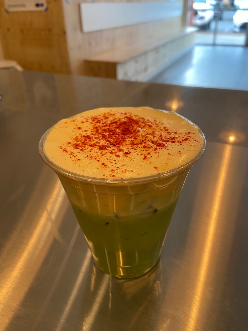 Coffee at Caffeine Society, specialty coffee shop in Sacramento