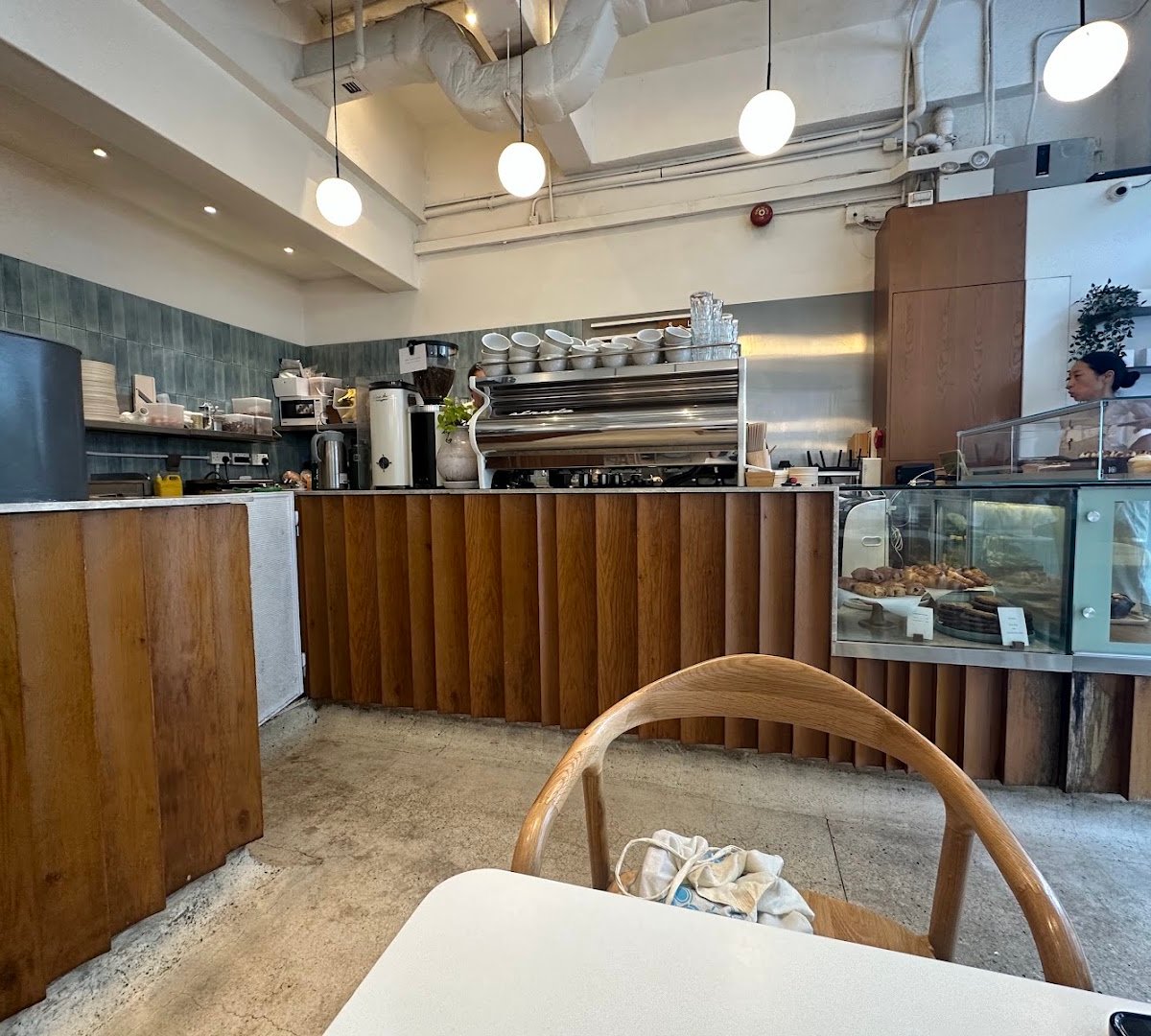 Interior of Little Cove Espresso, specialty coffee shop in Hong Kong