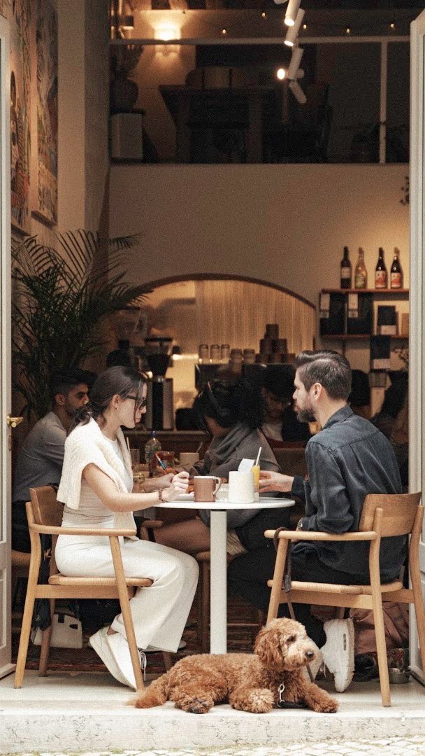 Interior of CO-OP Layday, specialty coffee shop in Lisbon