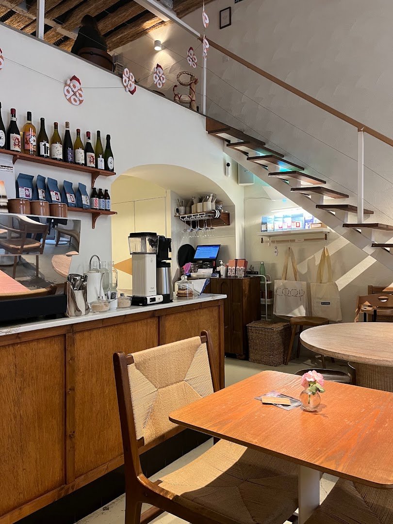 Interior of CO-OP Layday, specialty coffee shop in Lisbon