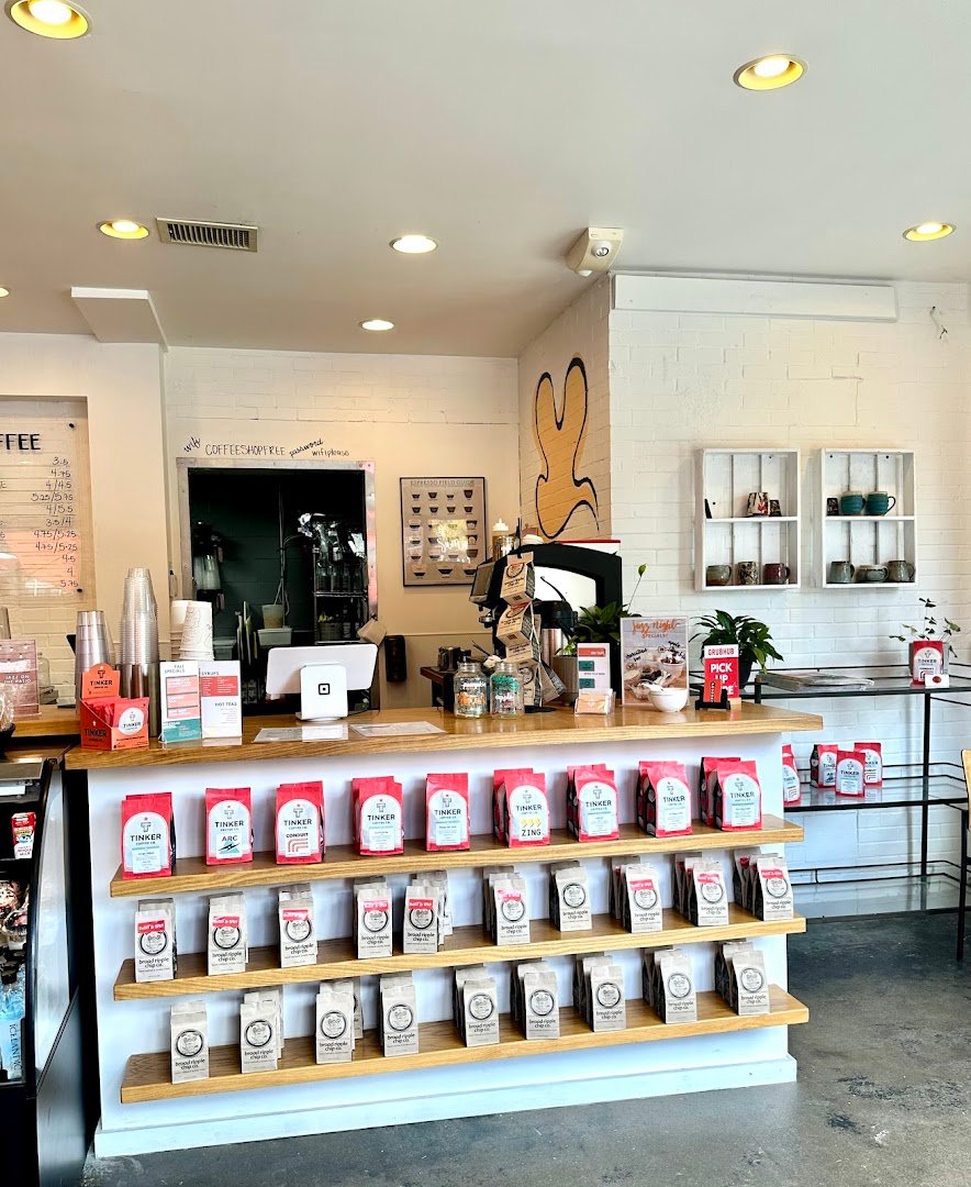 Interior of Foundry Provisions, specialty coffee shop in Indianapolis