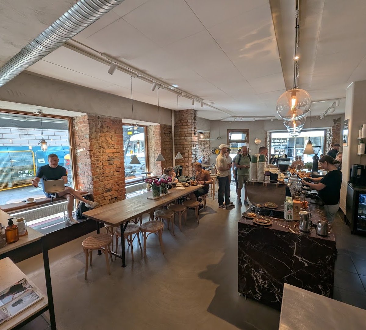 Interior of Café Pascal, specialty coffee shop in Stockholm