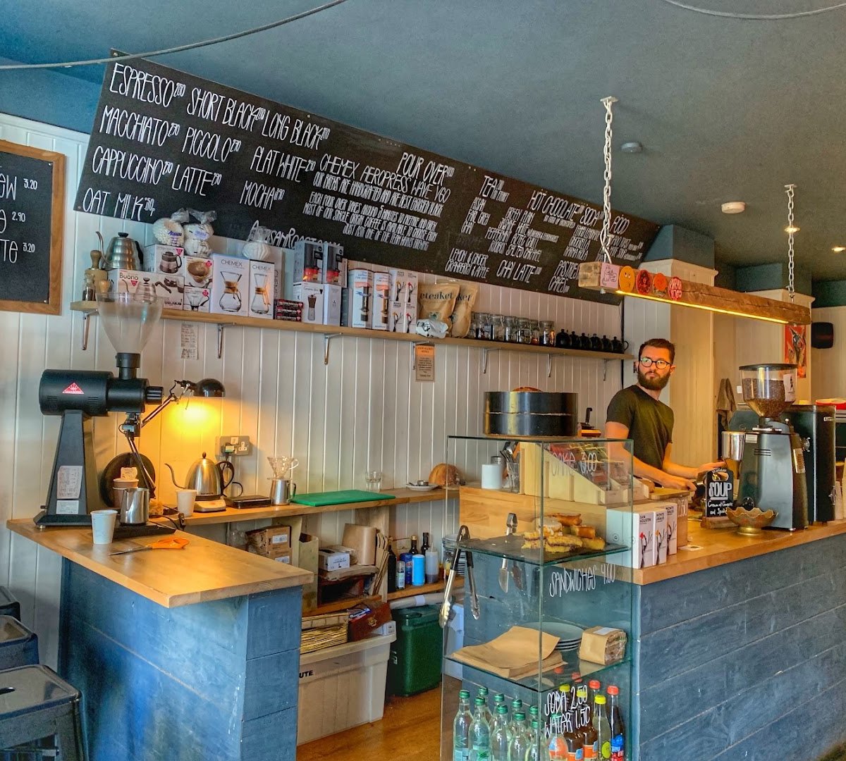 Interior of Artisan Roast Bruntsfield, specialty coffee shop in Edinburgh