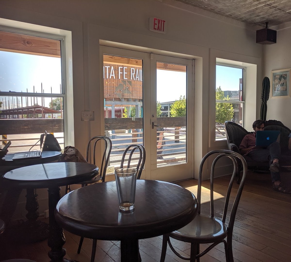 Interior of Sky Coffee, specialty coffee shop in Santa Fe