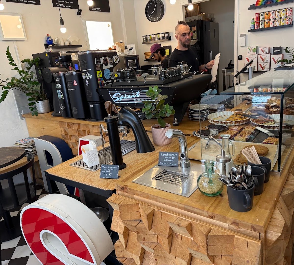 Interior of Rams Roasters, specialty coffee shop in Helsinki