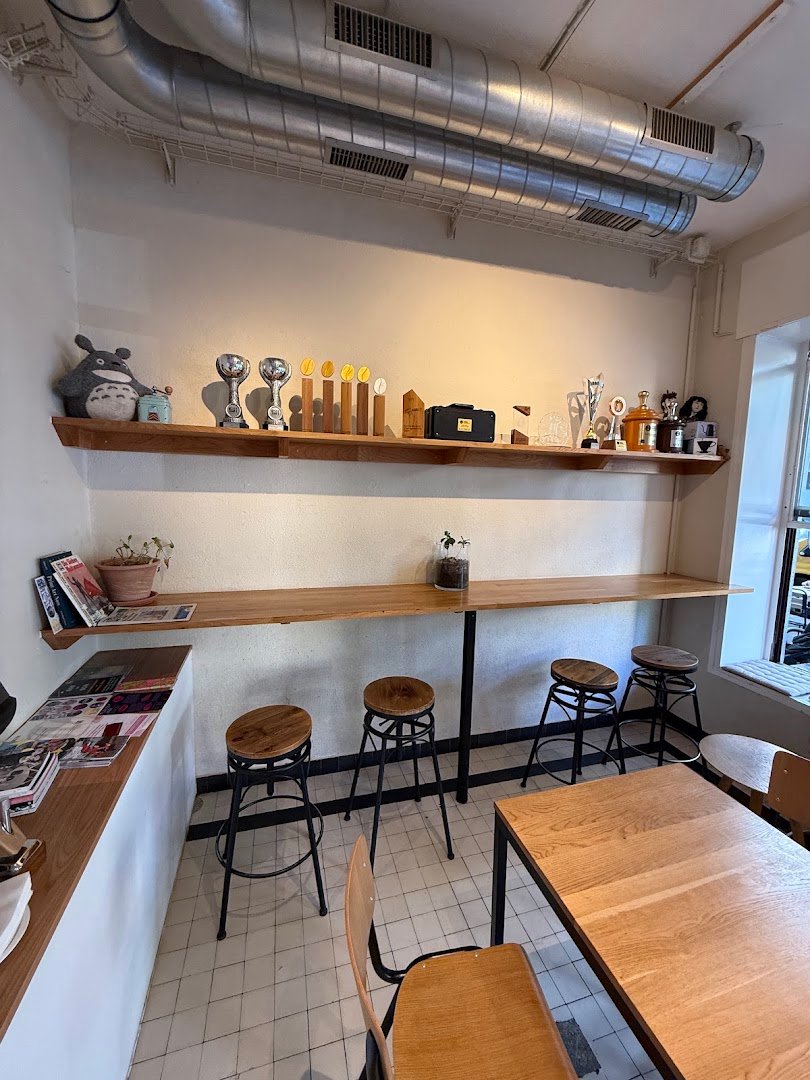 Interior of MAME Josef, specialty coffee shop in Zurich