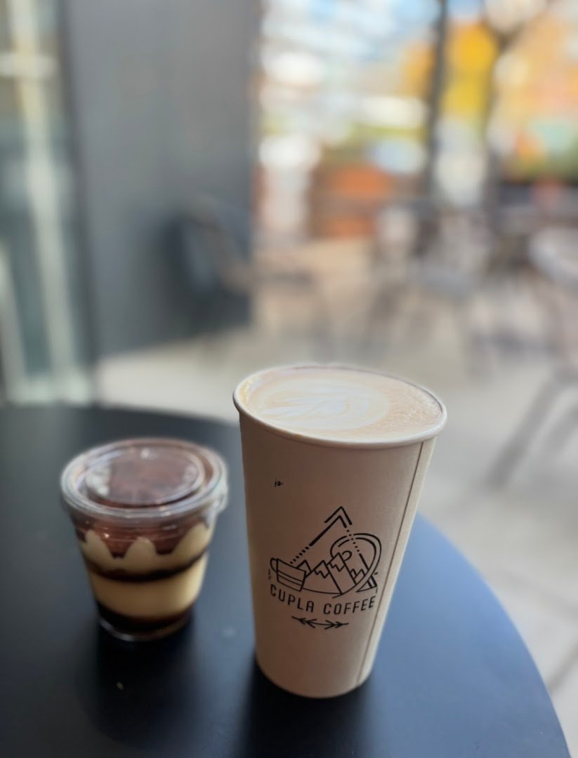 Coffee at Cupla Coffee, specialty coffee shop in Salt Lake City
