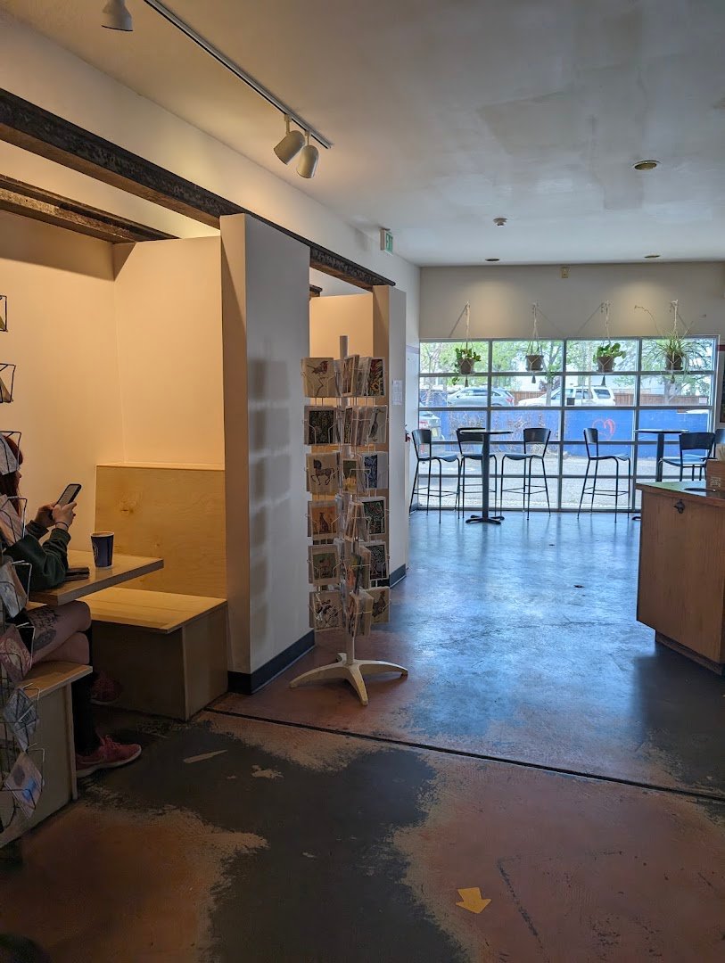 Interior of Ohori's Home, specialty coffee shop in Santa Fe