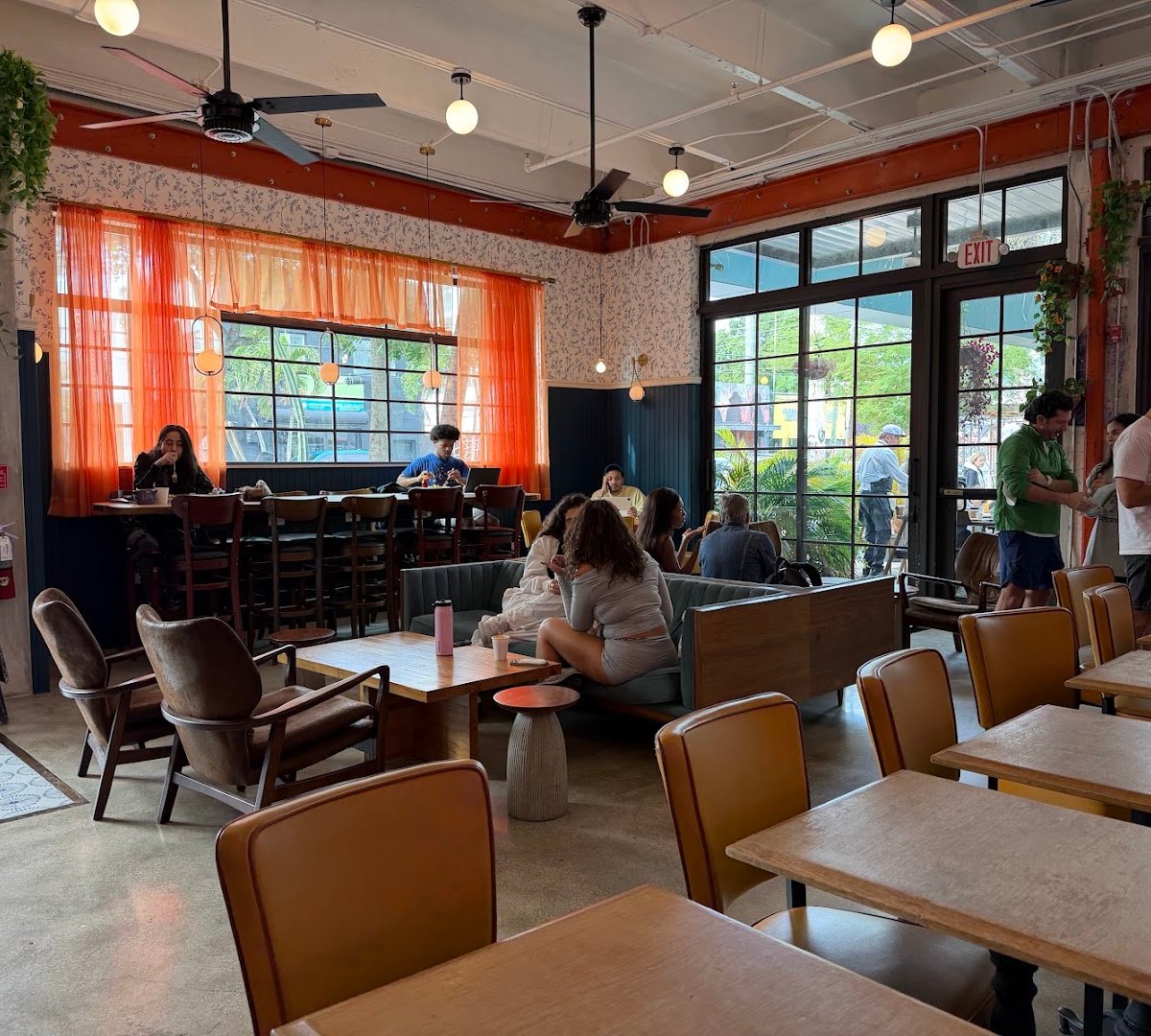 Interior of Novela Cafe Social, specialty coffee shop in Miami
