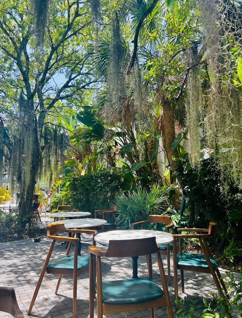 Storefront of Novela Cafe Social, specialty coffee shop in Miami