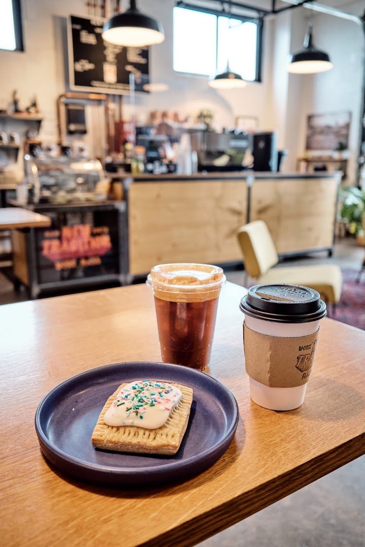Coffee at New Tradition Co, specialty coffee shop in Worcester