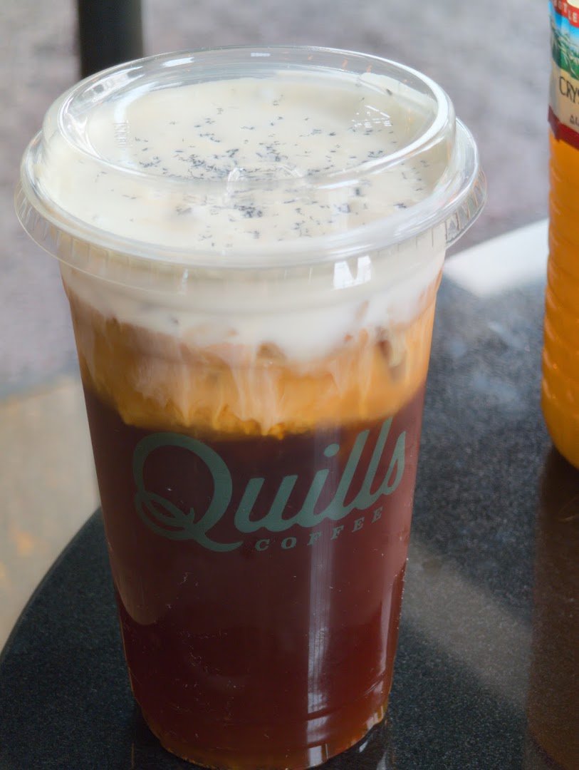 Coffee at Quills Coffee, specialty coffee shop in Louisville