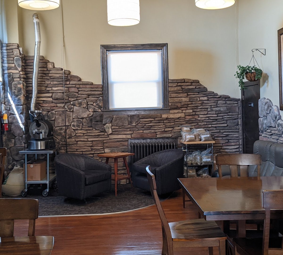 Interior of Cedar Coffee, specialty coffee shop in Spokane