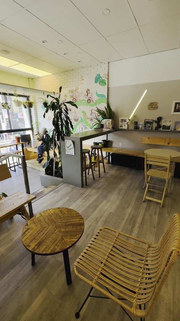 Interior of Rustle & Still Café, specialty coffee shop in Toronto