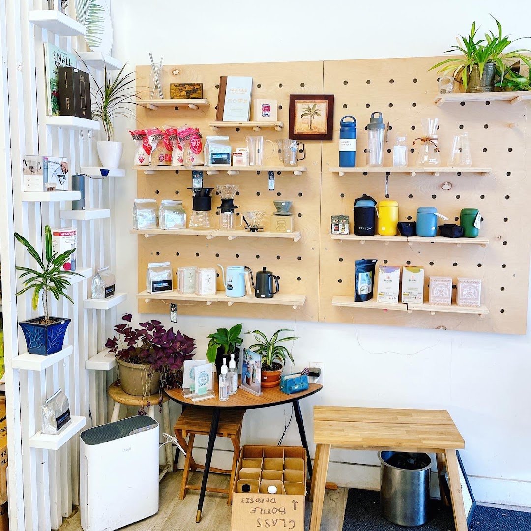 Interior of Rustle & Still Café, specialty coffee shop in Toronto