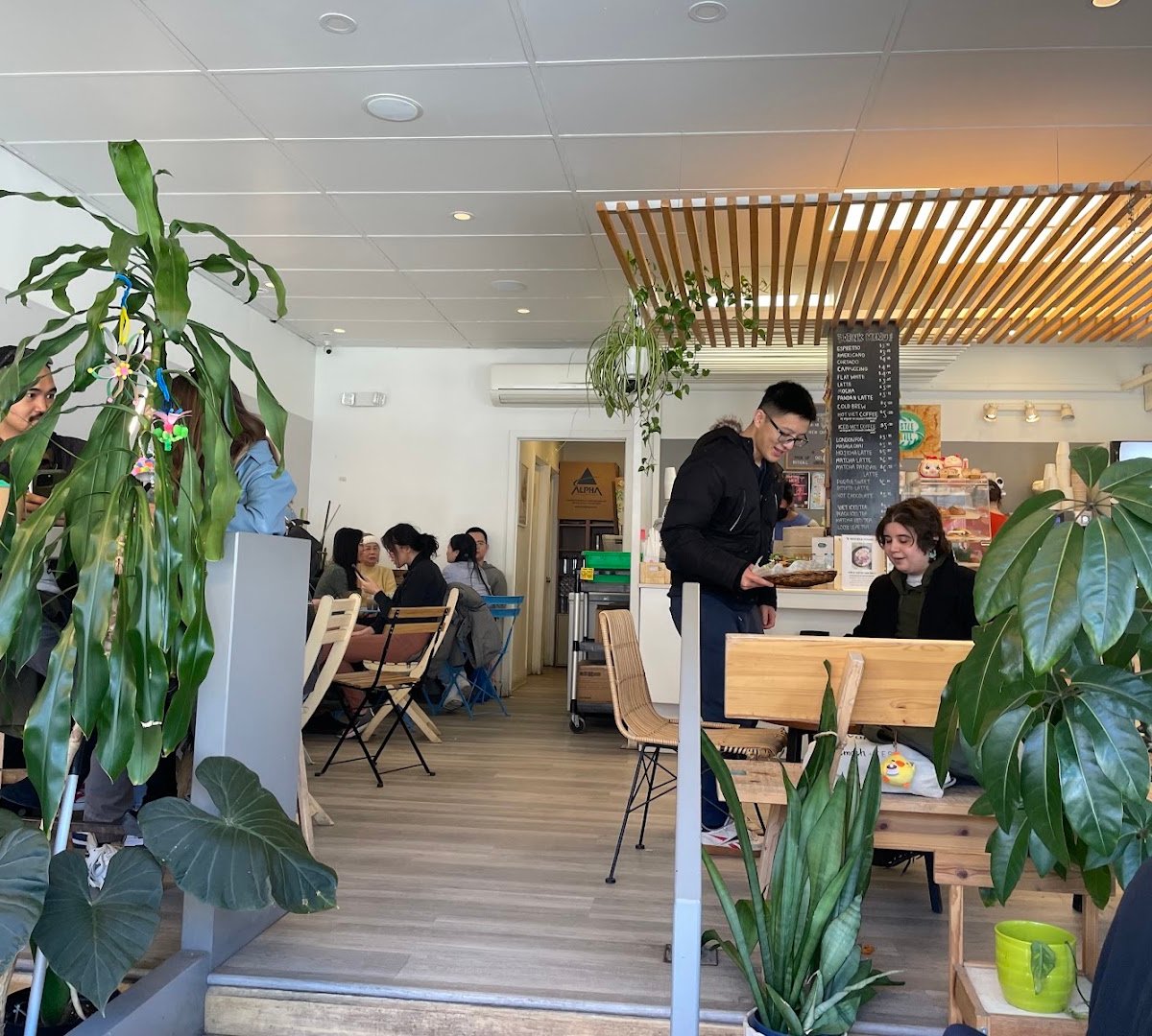 Interior of Rustle & Still Café, specialty coffee shop in Toronto