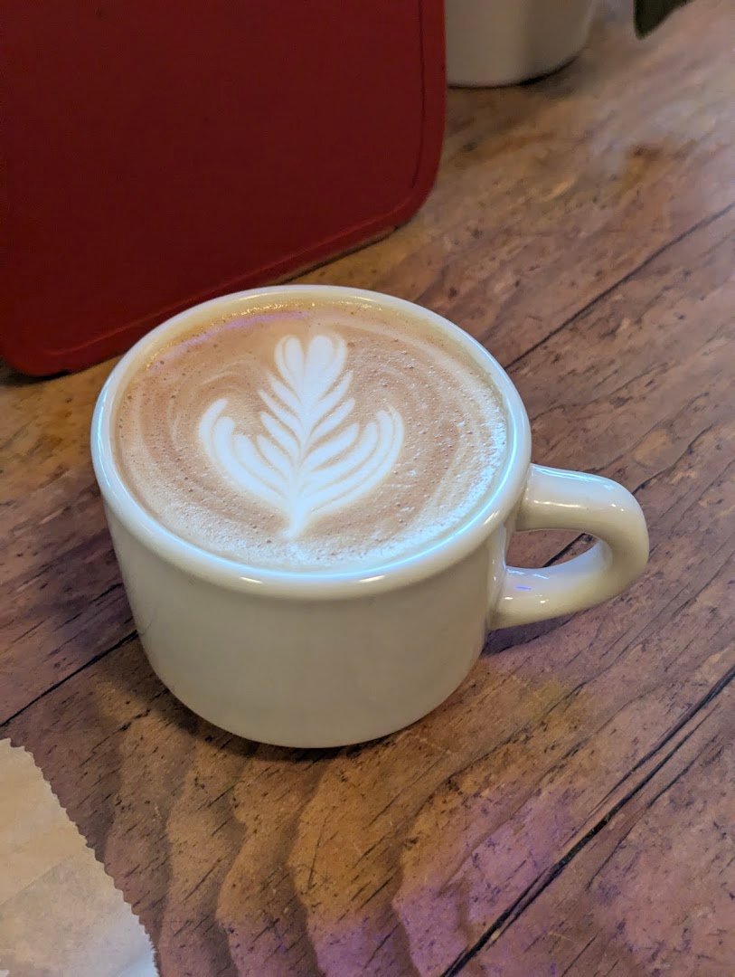 Coffee at Cafe Delmarette, specialty coffee shop in Santa Cruz