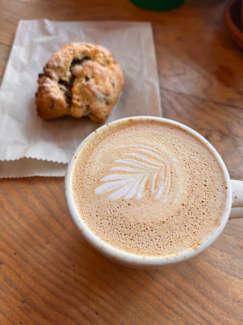Coffee at Cafe Delmarette, specialty coffee shop in Santa Cruz